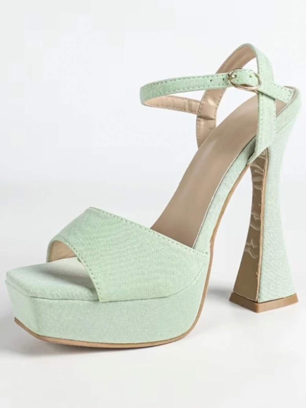 Mint Green Platform Heels